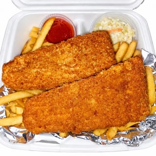 Fried Fillet Of Flounder Platter (2 Pcs)