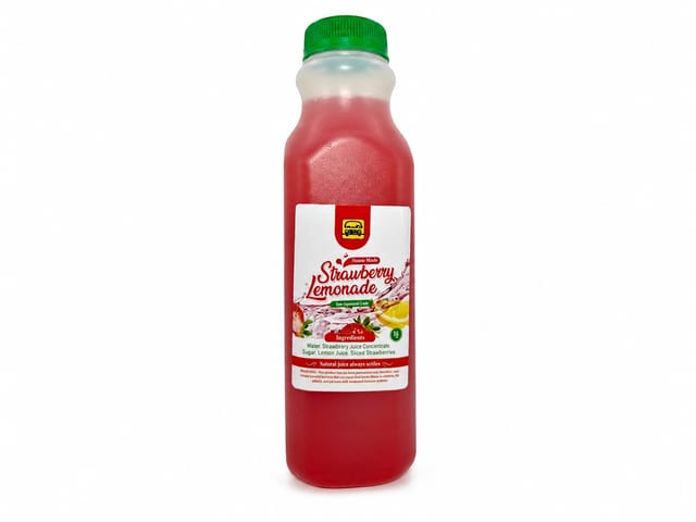 Homemade Strawberry Lemonade.