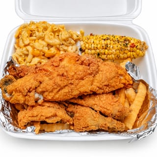 Fried Fish Platter+2 sides