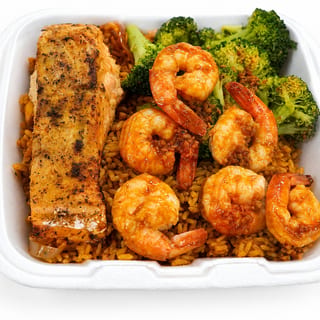 Shrimp & Salmon Fried Rice (owner)