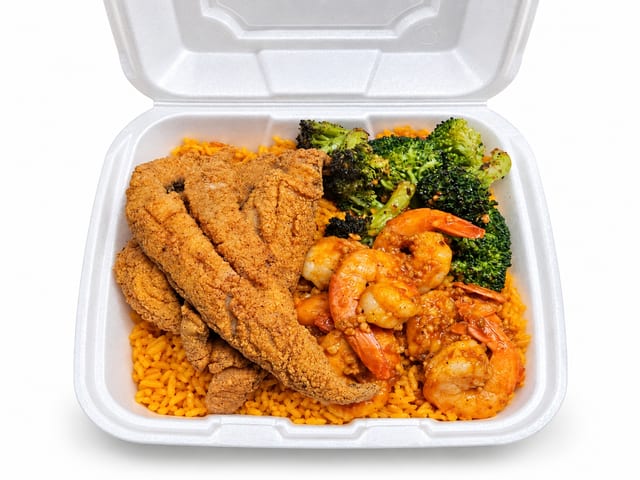 Fish & Shrimp Fried Rice.