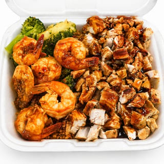 Jerk Chicken & Shrimp Fried Rice (owner)
