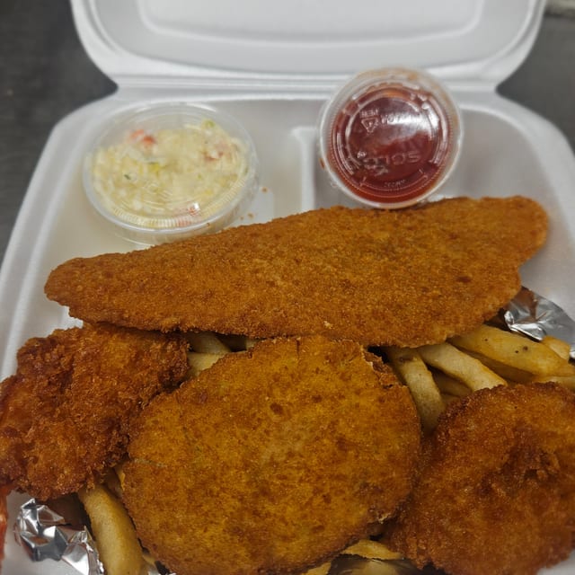 Seafood Combination Platter.