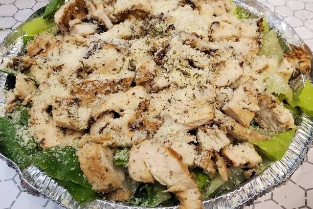 Grilled Chicken Caesar Salad.